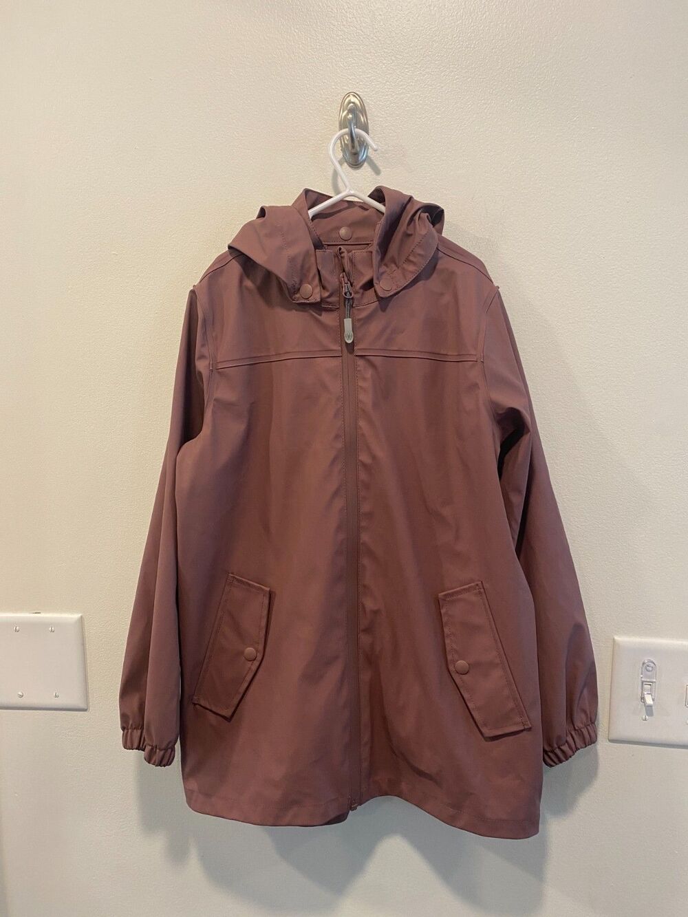 Wheat Kids Rainwear Ollo Jacket Raincoat size 8 years waterproof Mauve